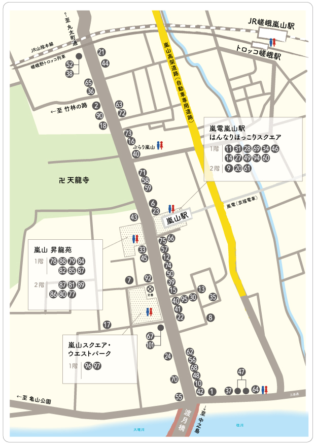 嵐山商店街 嵯峨嵐山 おもてなし帖